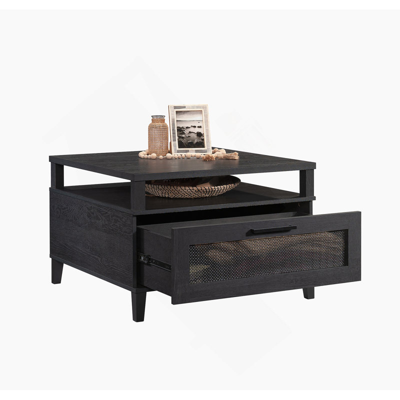 Table basse, finition noire