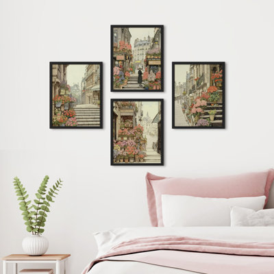 " City Landscape " 4 - Pieces