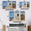 Paulsboro - Coastal Minimalisme, ensemble d'art sur toile-107738917-107738922