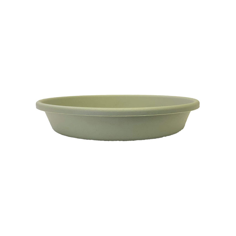 Pot à fleurs en plastique , H 3,63 po x l 21,13 po x P 21,13 po, Vert