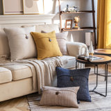 Tassels Reversible Throw Pillow