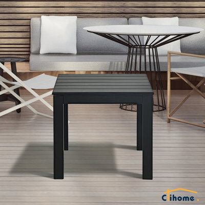 Square Acacia Outdoor Bistro Table , 18'' in. W 18'' in. D