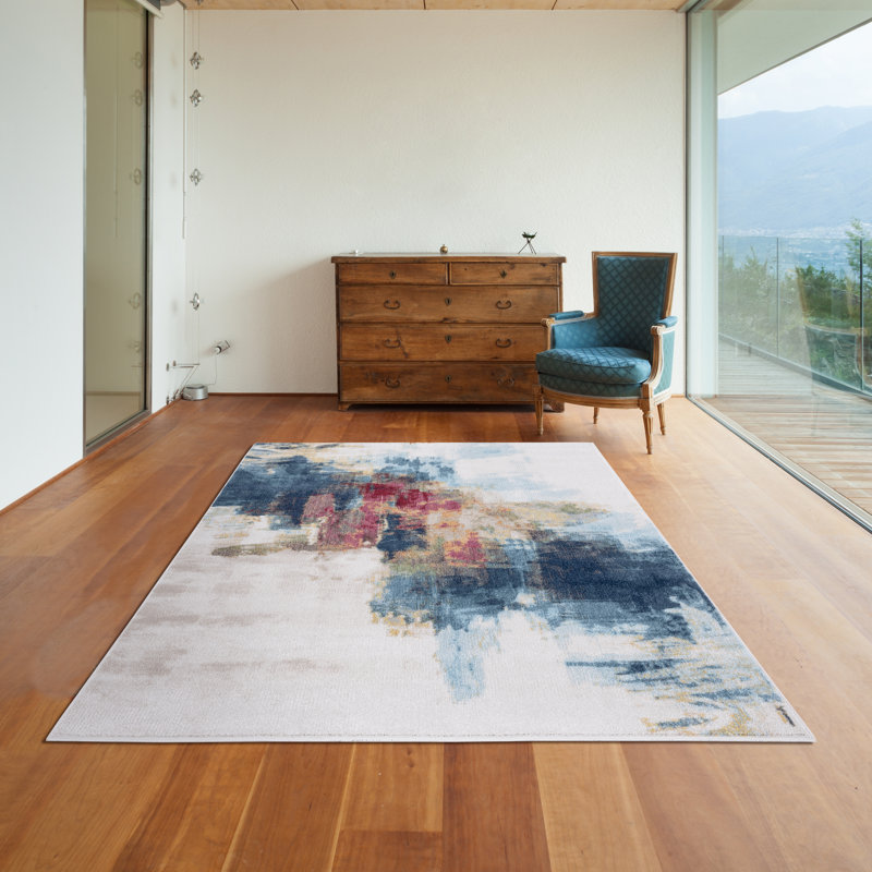 Rethman Performance Abstract Indoor Rug, Rectangle 5' x 7'
