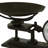 Analog Metal Quartz Movement / Crystal Tabletop Clock in Black