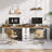 78.7 Inches Two Person Computer Desk With 5 Drawers-1088256566