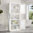 Freestanding Metal Kitchen Bathroom Floor Storage Cabinet with Open Countertop-861859249