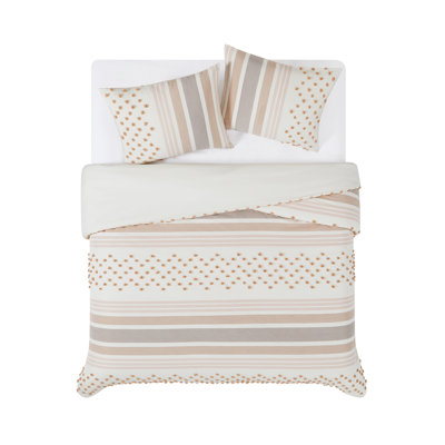 Polyester Plain Weave Geometric Shapes Duvet Cover