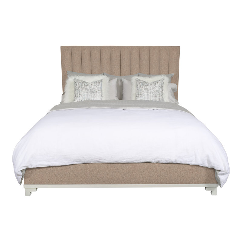 Jemma King Upholstered Panel Headboard, Navada Mushroom