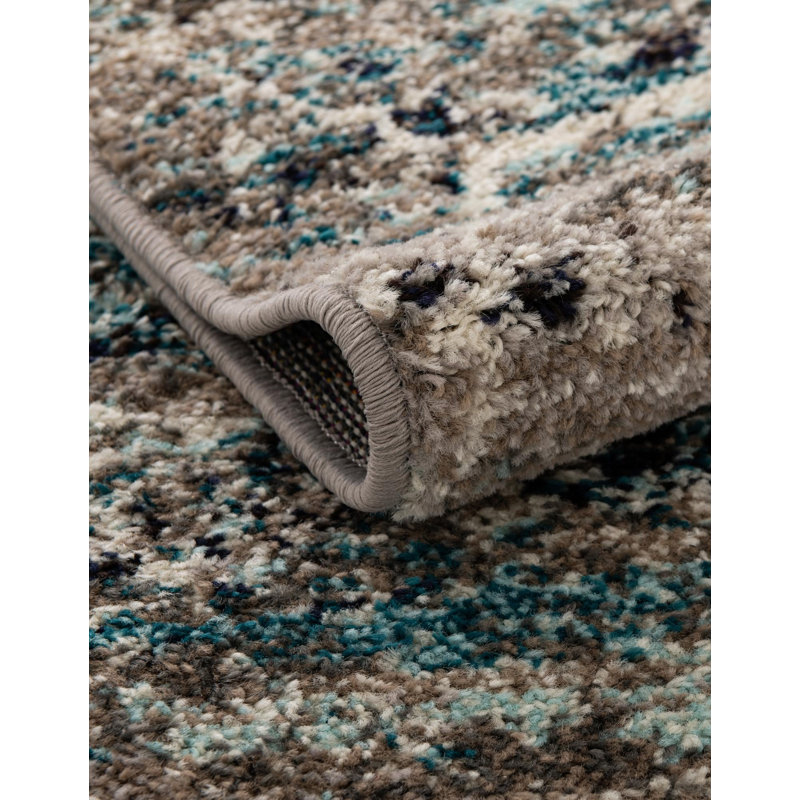 Tapis gris Johnstonville, Octagon 6'1" x 6'1"