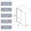 5/16" Tempered Glass Shower Sliding Door With Quiet And Durability - Odour-Eliminating Feature-121157566
