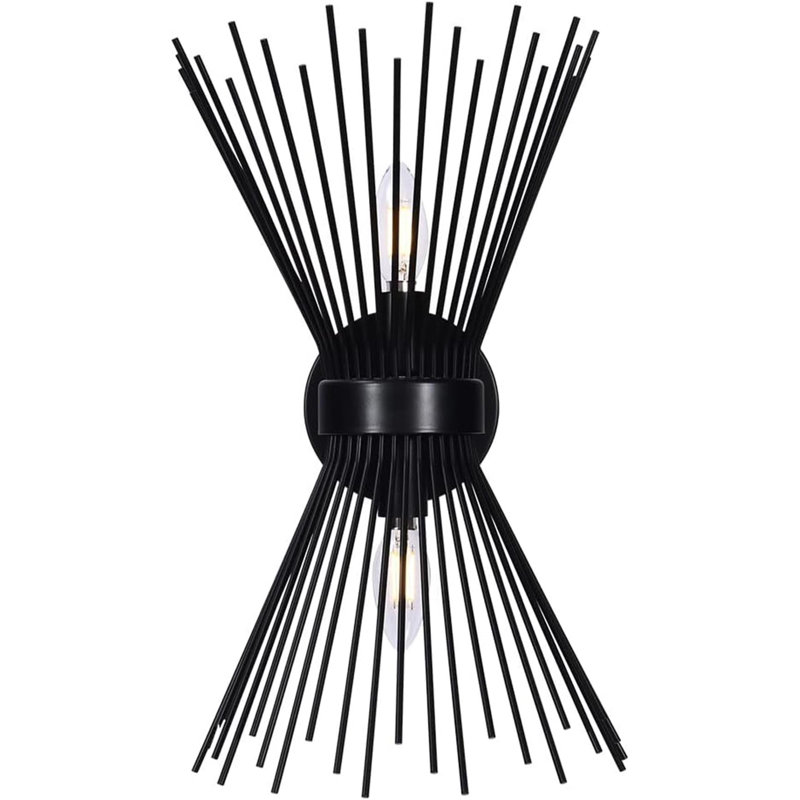 Nevaeha Corner Wall Light, Matte Black