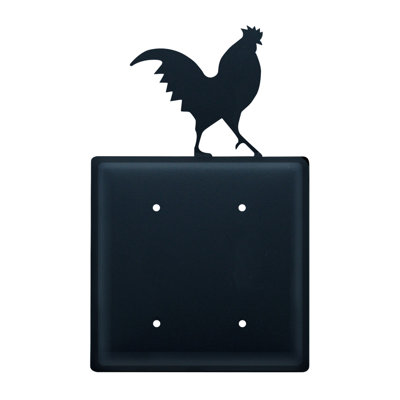 Rooster 2-Gang Blank Wall Plate