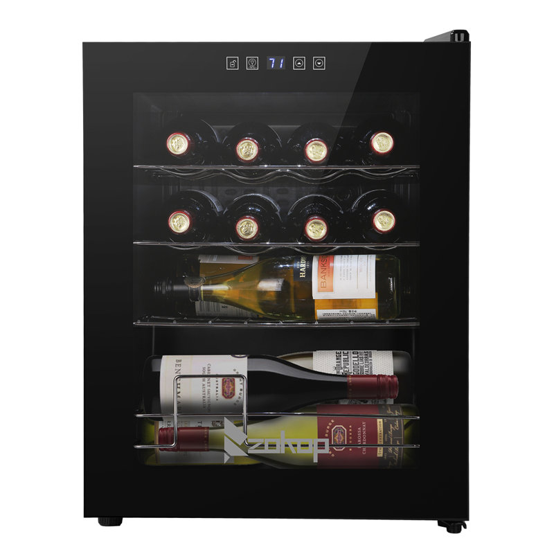 Ktaxon Single Zone 16.99'' Freestanding 16 Bottle Wine Refrigerator