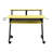 Yellow And Black Music Studio Desk With Keyboard Tray