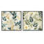 Telscombe - Ensemble de 2 collages carrés floral et botanique-101861639-101861644
