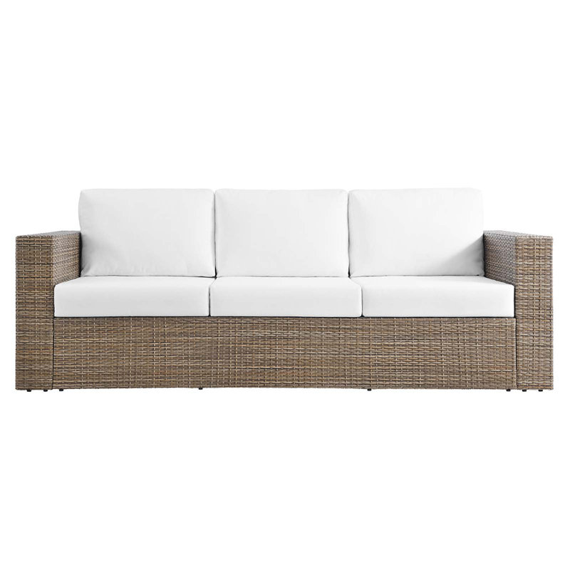 Modway Convene Outdoor Patio Outdoor Patio Sofa, White