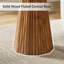 Solid Wood Pedestal End Table