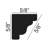 5/8 in x 5/8 in x 96 in Plain Recycled Polystyrene Solid Crown Moulding Pro Pack 160 LF
