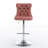 Swivel Velvet Barstools with Adjusatble Seat Height-1880070283-1880070257