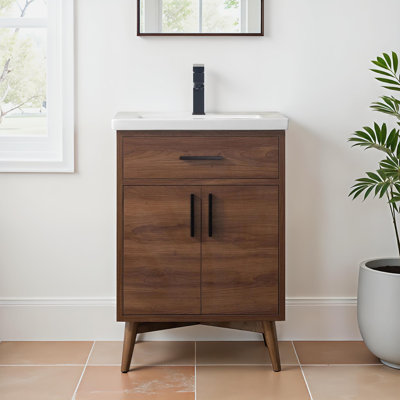 Glennon 24'' Single Bathroom Vanity with Top