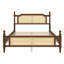 Lit en bois avec tête et pied de lit en rotin-1426493352-1540264445