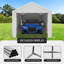  Abri d'auto robuste 13 'X 20' - Garage portatif avec fenêtres enroulables, parois latérales amovibles, imperméable et résistant aux rayons UV