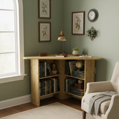 Bureau d'angle en coin
