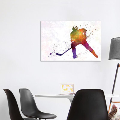 Hockey Skater V by Paul Rommer - Wrapped Canvas Painting