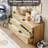 6 - Drawer Dresser, Rattan Chest of Drawer for Bedroom