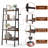 Ladder Bookcase, 4 Tier 22" Wide Steel Storage Shelf with Anti-Tip Feature-451450580