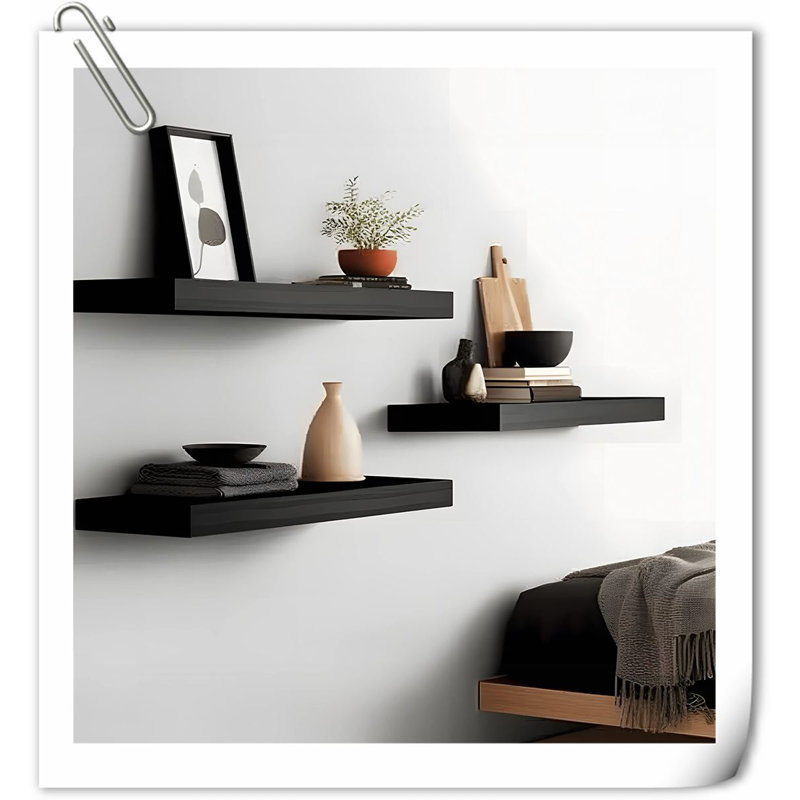 Tablette flottante Keewatin, Noir