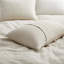 Ensemble de housse de couette respirant en mélange de lin, mélange de lin de coton lavable à la machine-119332090