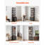 Solid Wood 143.51 cm H Media Shelves