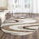 Tapis ivoire/brun foncé/brun clair en laine Driffield