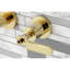Robinet de salle de bain mural 3 trous Kingston Brass Whitaker-50761174