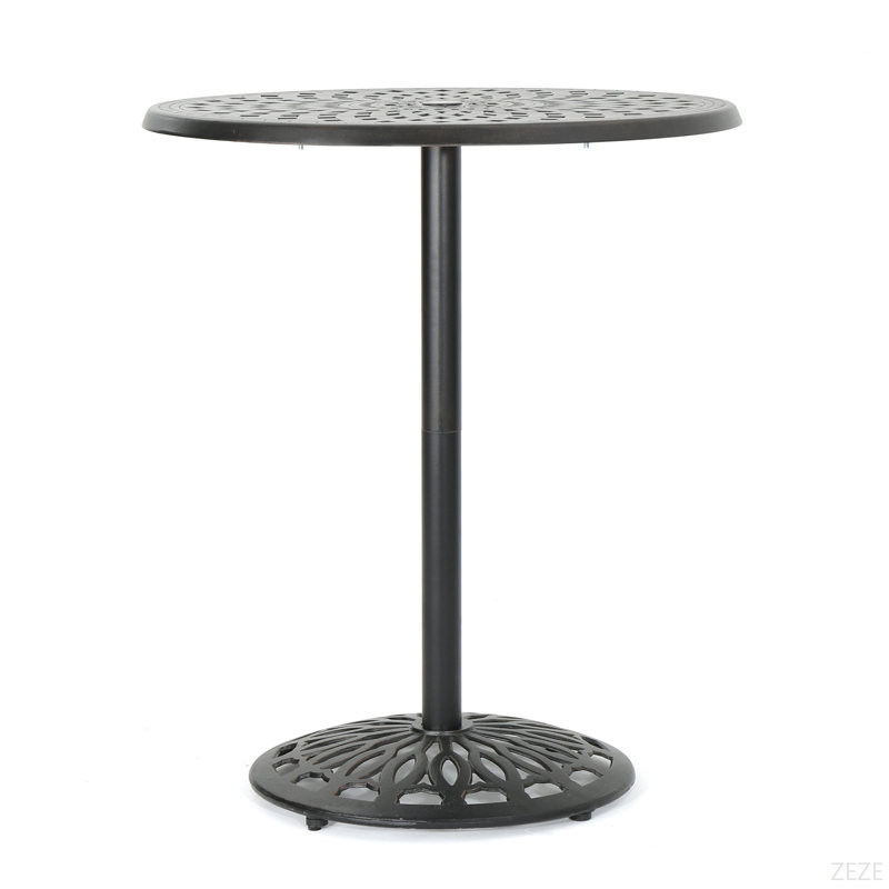 Cast Aluminium 35'' ROUND BAR TABLE