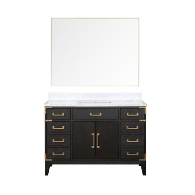 Laurel 48 in W x 22 in D Single Bath Vanity Top Mirror