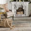 Tapis gris / brun touffeté à la main à motif abstrait Fairmount-65321022
