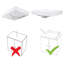 Lavabo de salle de bain rectangulaire en porcelaine blanche à 3 trous avec drain escamotable 23 po x 18 po Aquaterior