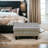Faux Leather Ottoman-77621939