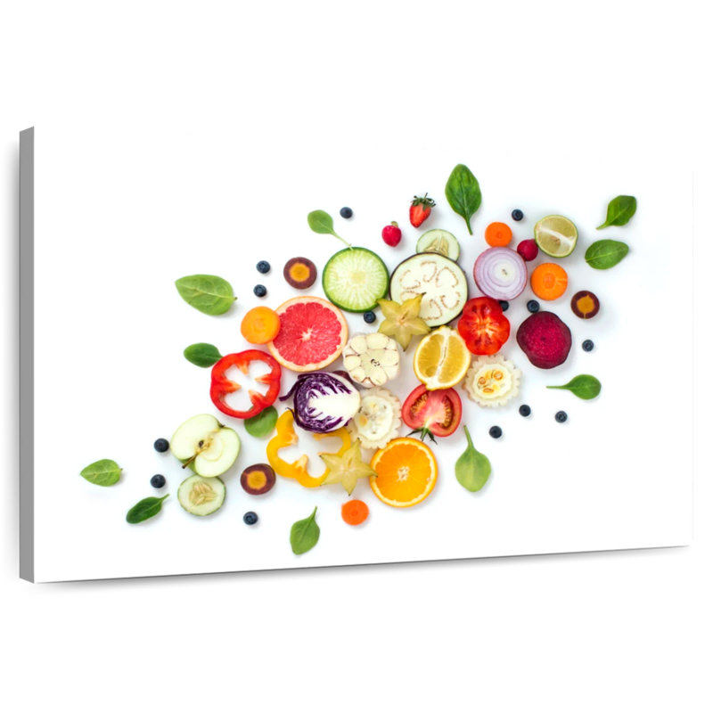 Yarlin Healthy Food Slices, 32" H x 48" W