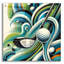  «Golf Abstract» par Rey Klimt, art mural en verre acrylique-1987437162