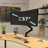 Heavy-Duty Single Monitor Desk Mount With Gas Spring Arm