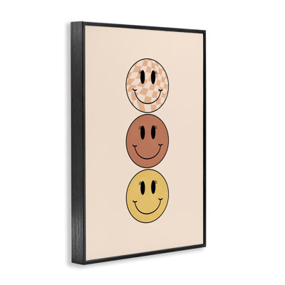 «Retro Smileys Trio», estampe numérique par JJ Design House, LLC.