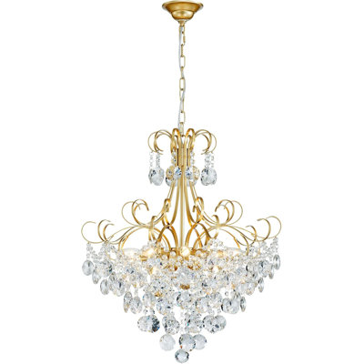 Crystal Chandelier, Modern K9 Crystal Pendant Light for Dining Room
