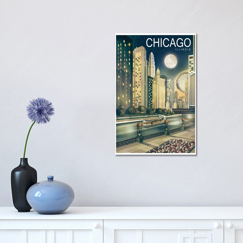Chicago II 1 Piece Wrapped Canvas Wall Art, 45.72cm H x 30.48cm W x 1.91cm D