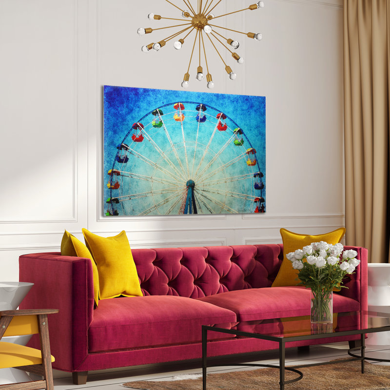 « ferris wheels », impression sur verre