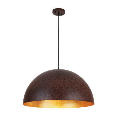 Luminaire suspendu en dôme à 1 lumière Kyrek 