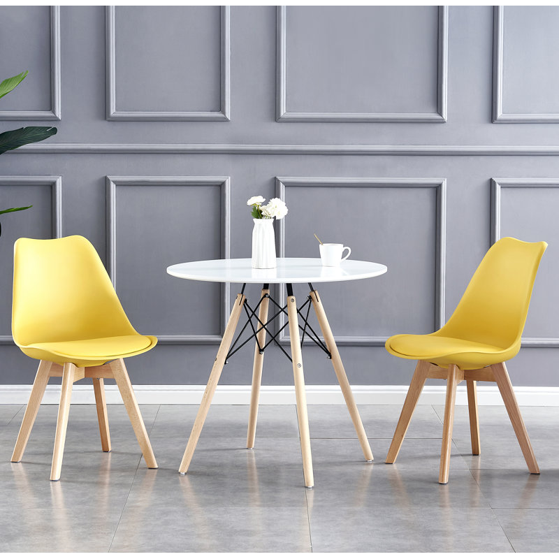 Croxley 116.84cm H Upholstered Side Chair, Yellow