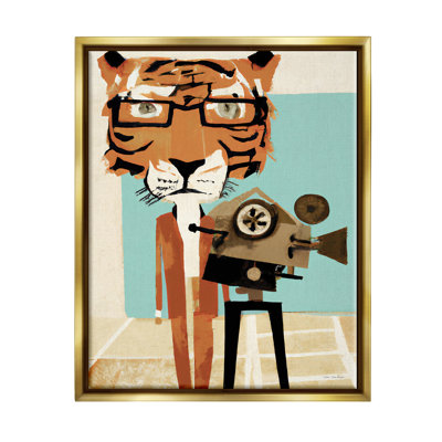 «Modern Tiger», appareil photo de tournage par Seven Trees Design - impression